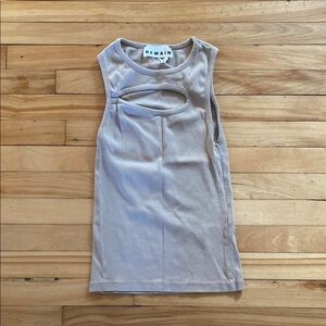 Remain Beige Sleeveless Top